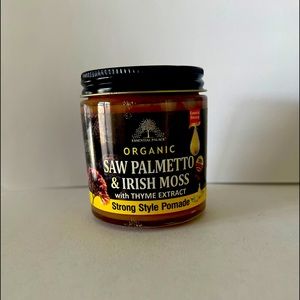 Organic Saw Palmetto & Irish Moss with thyme  extract. Strong style Pomade
